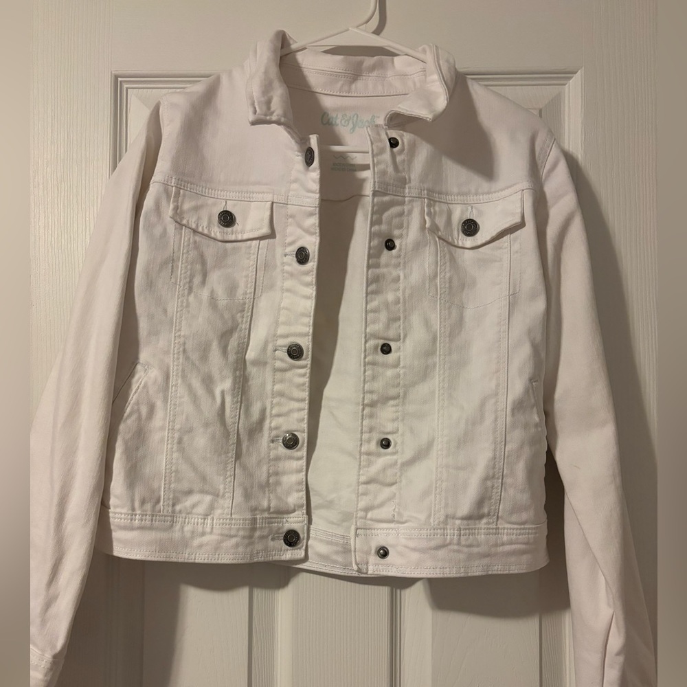 Kids 14/16 White Jean Jacket